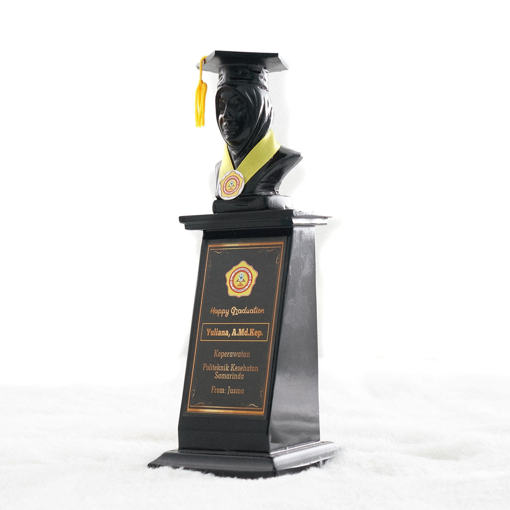 Plakat Wisuda Patung Cewek Hijab