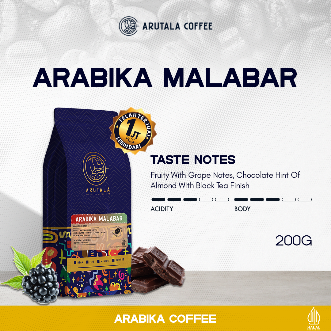 Arutala Malabar Arabica Coffee 200 Grams