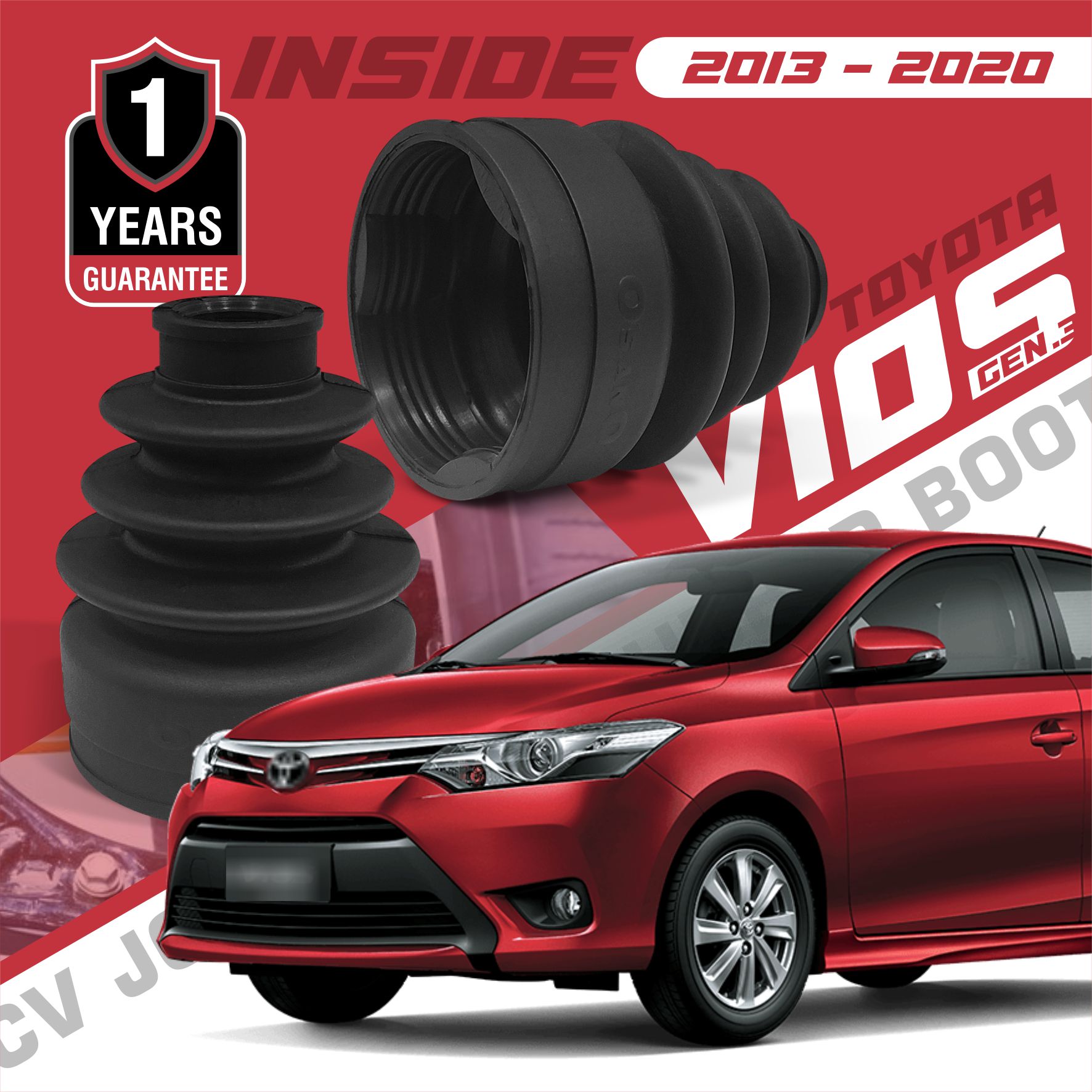 Karet Boot As Roda Dalam CV joint Yaris, Sigra Calya Harga 56,250 rupiah*Gratis Ongkir