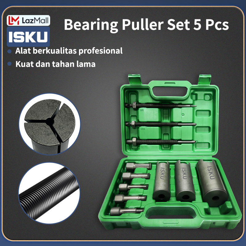 ISKU 5 Pcs Set Treker Bearing Puller Disassembler | Alat Pembuka Bearing Laher Tutup CVT Matic | Murah cocok untuk pembongkaran bantalan sepeda motor Harga 209,000 rupiah*Gratis Ongkir