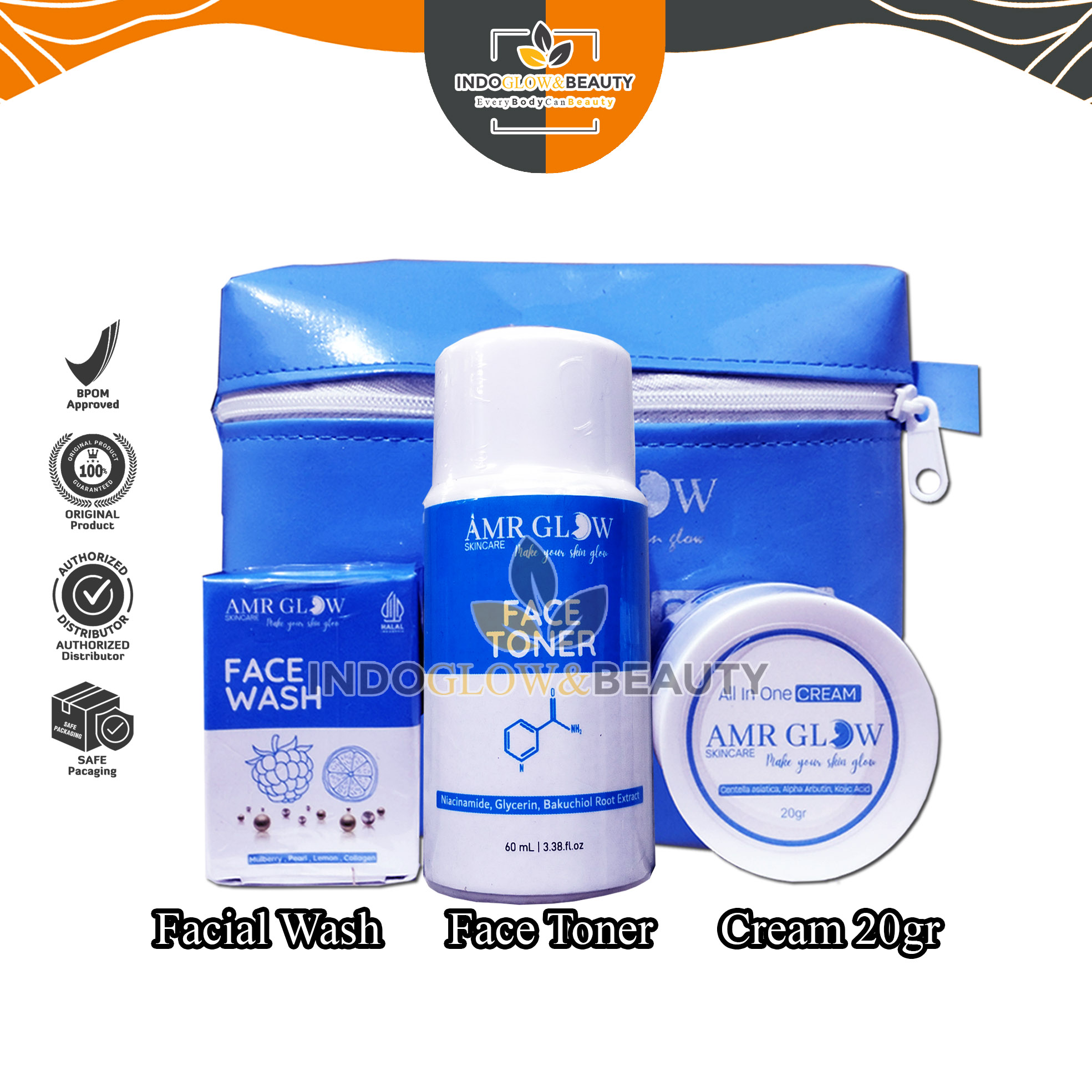 New indoflow & beauty Amr glow skincare-whiten brighten glowing effect overcome acne shrink pores give…