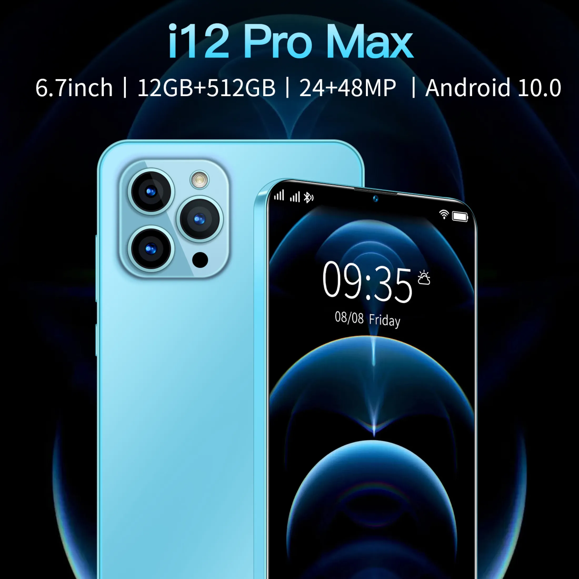 2021 Upgrade Brand New I12 Pro Max Phone 12g Ram 512g Rom Very Cheap Cellphone 4800mah 6 7inch Full Screen Cellphone Lazada Ph