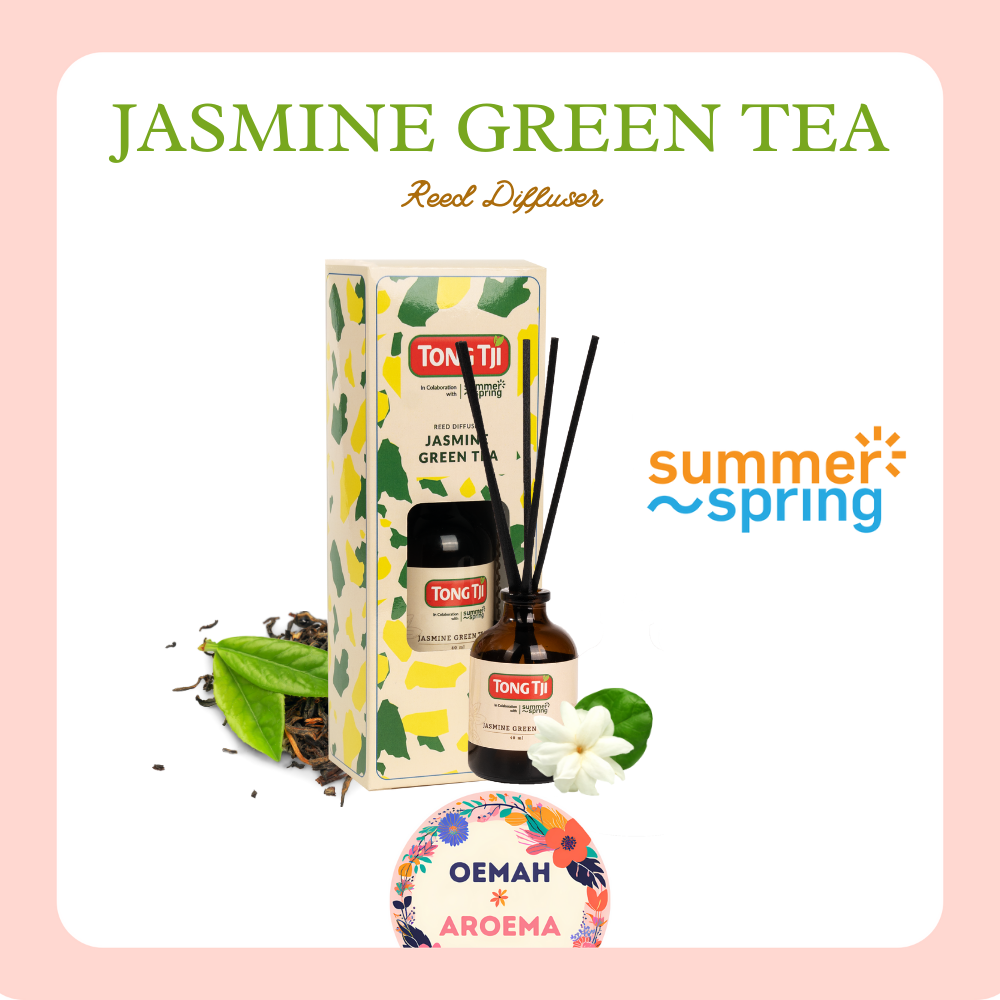 Summerspring X Tong Tji Pengharum Ruangan Teh Reed Diffuser Aroma Teh Tong Tji Aromaterapi 40ml