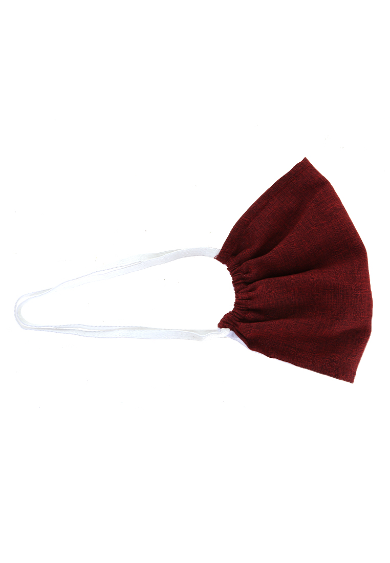 Hamlin Evelyn Masker Wanita 3 Ply Headloop Mask Breathable Washable Material Cotton ORIGINAL - Maroon Harga 140,000 rupiah*Gratis Ongkir