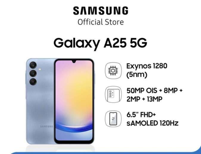 SAMSUNG GALAXY A25 5G Giá 3,779,000 Đồng*Miễn phí vận chuyển