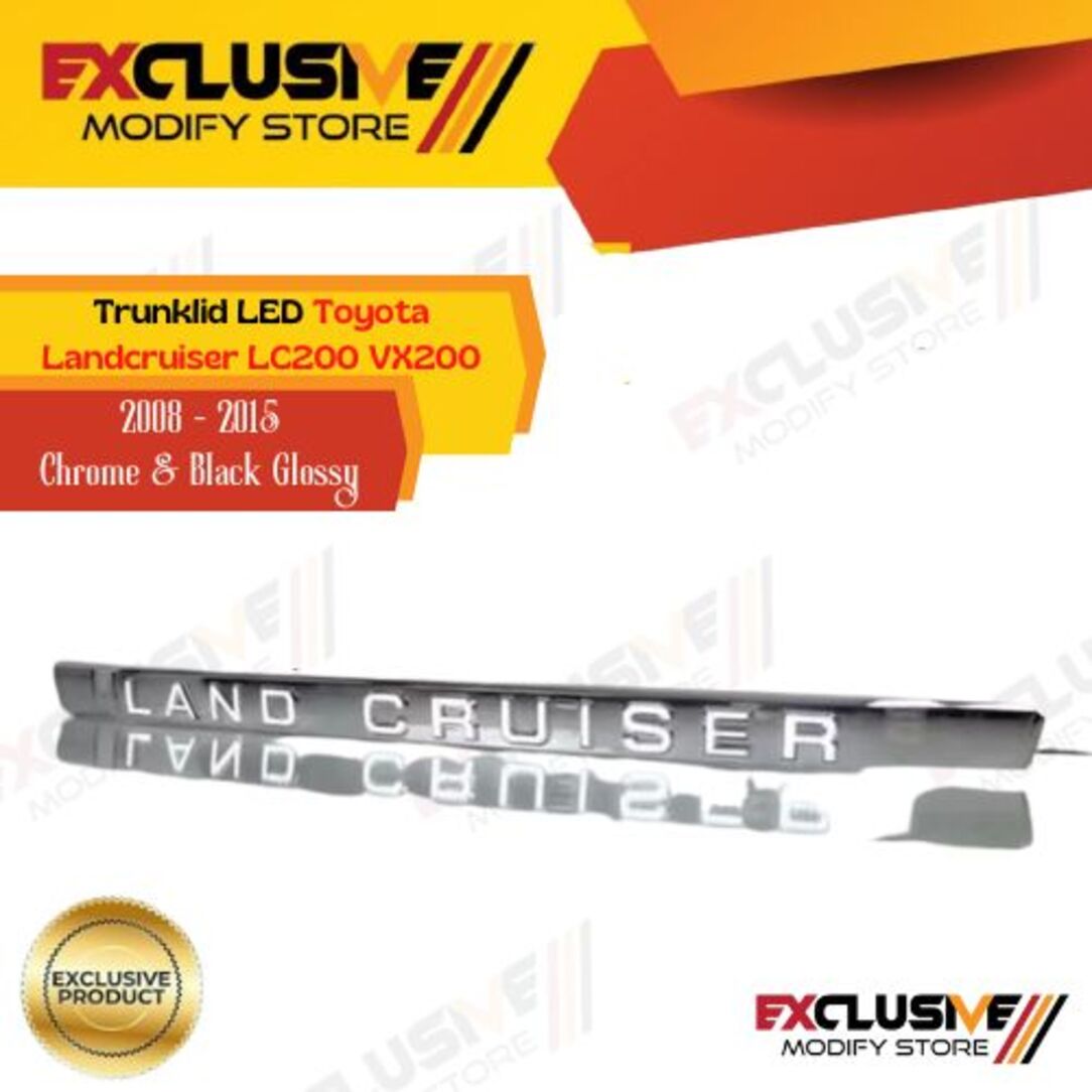 Trunkond led Landcruiser LC200 vx200 2008 - 2015 Chrome & black glossy Giá 2,750,000 Đồng*Miễn phí vận chuyển