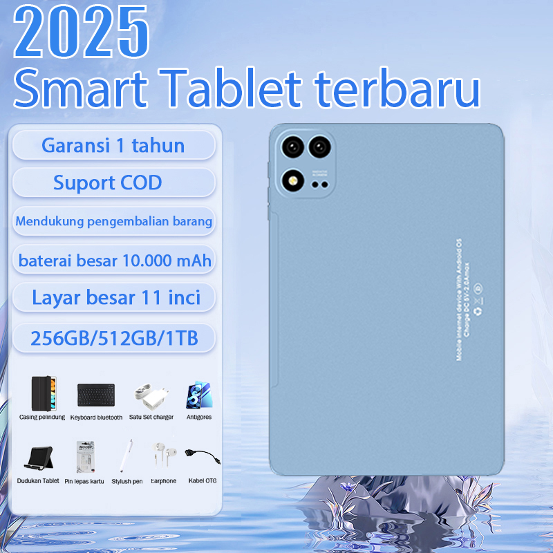 2024 Galaxy Tab 15 Ultra 【16Gb+1Tb】 Android Tablet 11 Inch Full Screen Large Screen Wifi 5g Dual Sim Tablet for Children Study Tablet Pc Original New Harga 899,000 rupiah*Gratis Ongkir