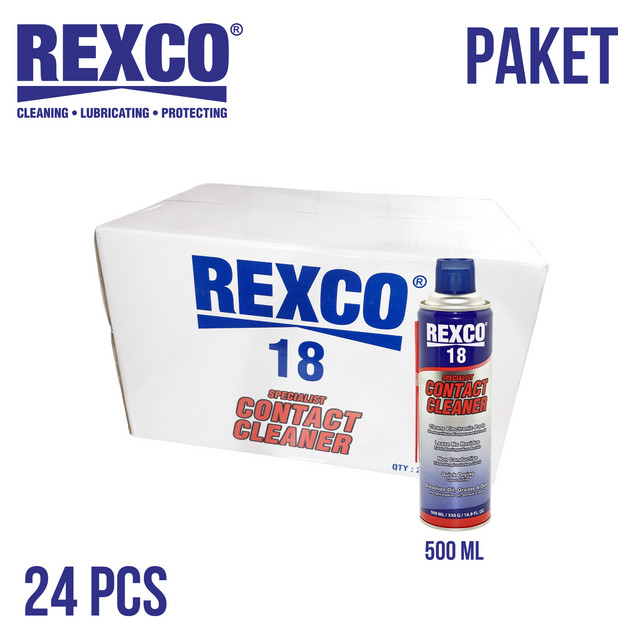 Rexco 18 SET 24 Pembersih Elektrik Elektronik Contact Cleaner 500 DUS Harga 1,606,176 rupiah*Gratis Ongkir