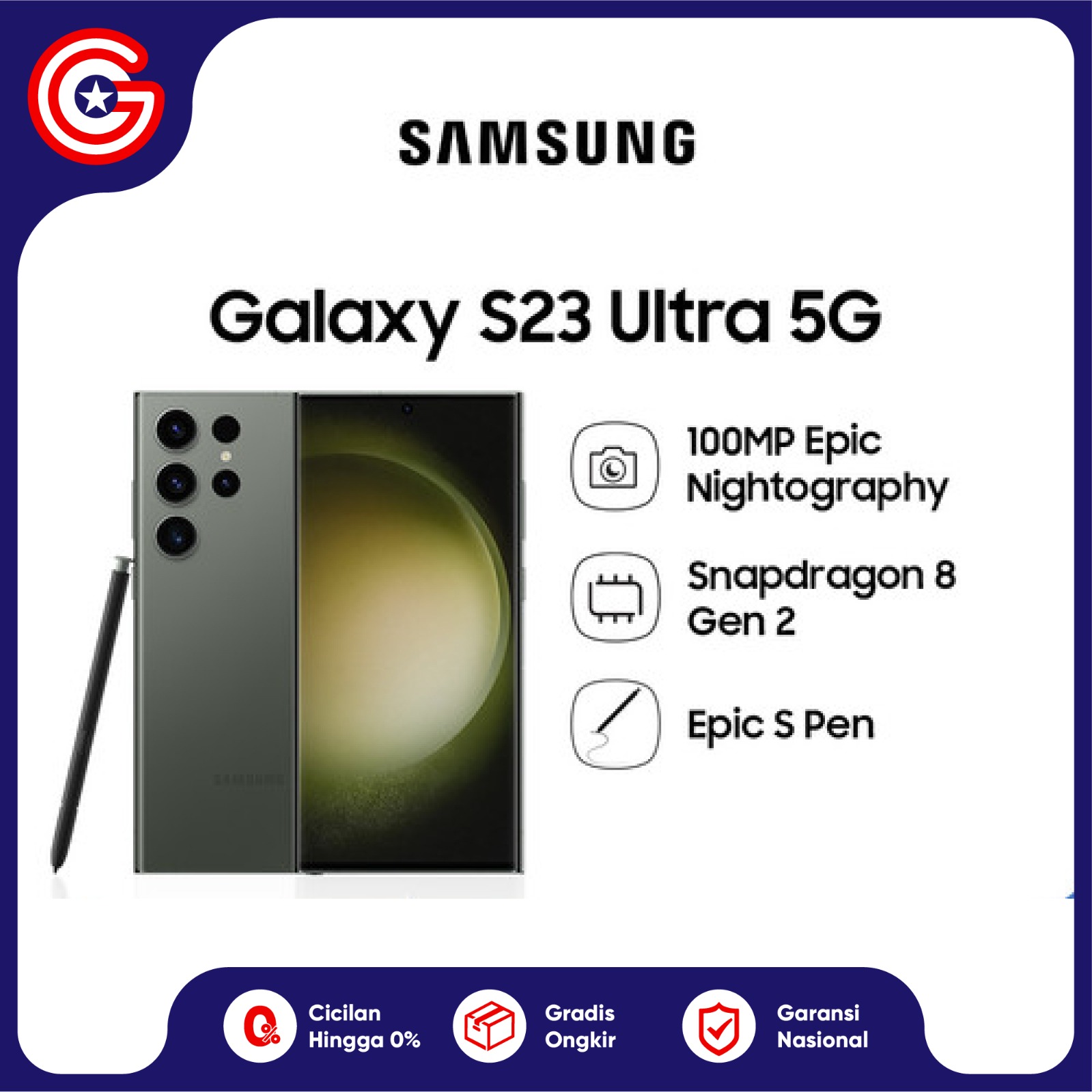 Samsung S23 Ultra 5G 12/256GB | 12/512GB | 12/1TB Garansi Resmi Harga  19,699,000 Ringgit*Penghantaran Percuma