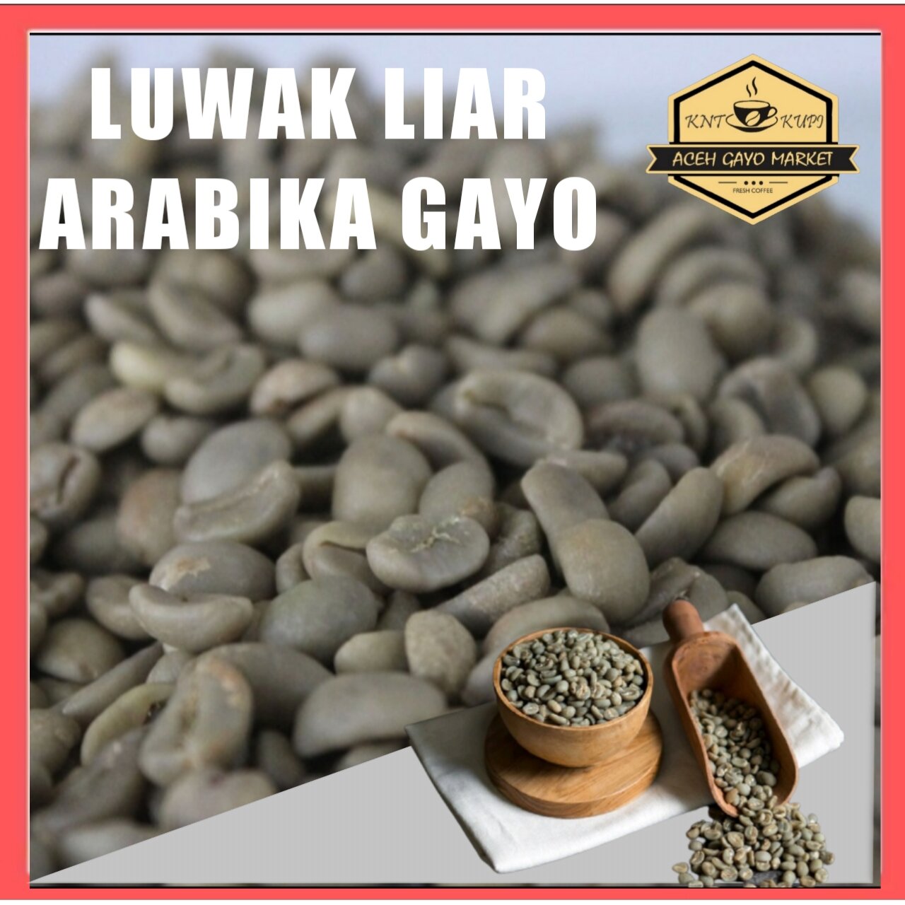 GREENBEAN BIJI KOPI LUWAK LIAR ASLI ARABIKA ARABICA GAYO ACEH ORIGINAL 1kg  TOKO ACEH GAYO MARKET | Lazada Indonesia