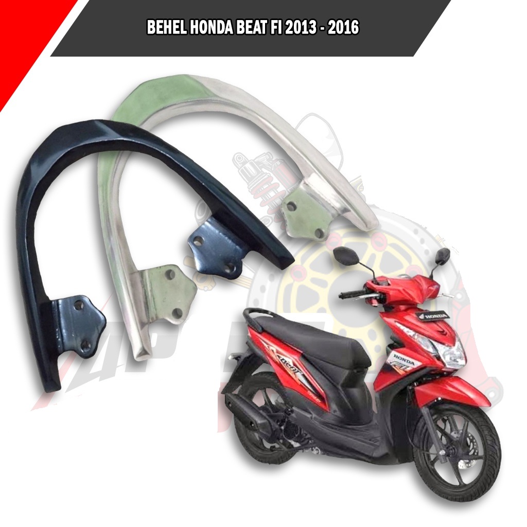 Beat fi 2012 - 2016 aluminium thick back seat Begel Stirrup Harga 32,000 rupiah*Gratis Ongkir