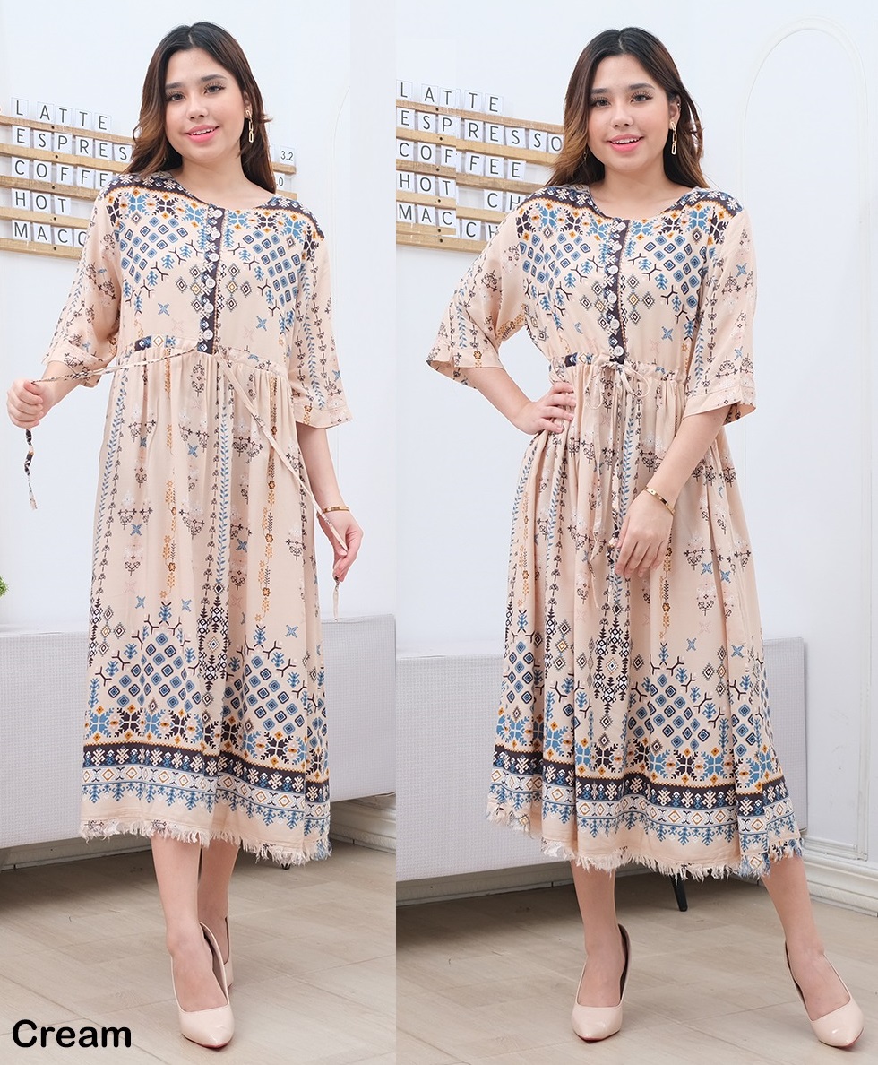 Jual Midi Dress Terbaru 2025 Bahan Silk Terbaru Feb 2025 - Main Image