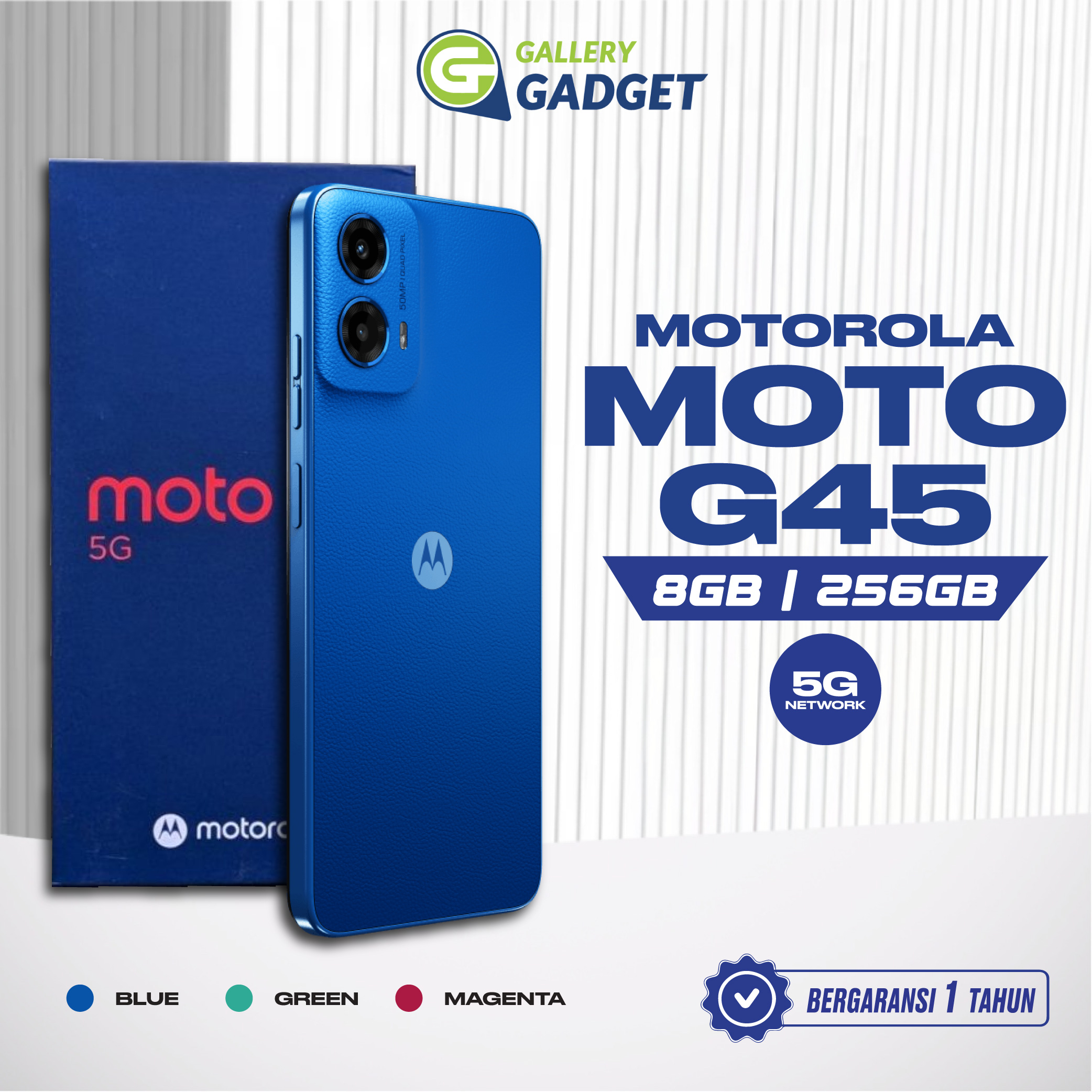 Motorola Moto G45 5G 8/256 GB 8GB 256GB Garansi Resmi Harga  2,087,000 Ringgit*Penghantaran Percuma