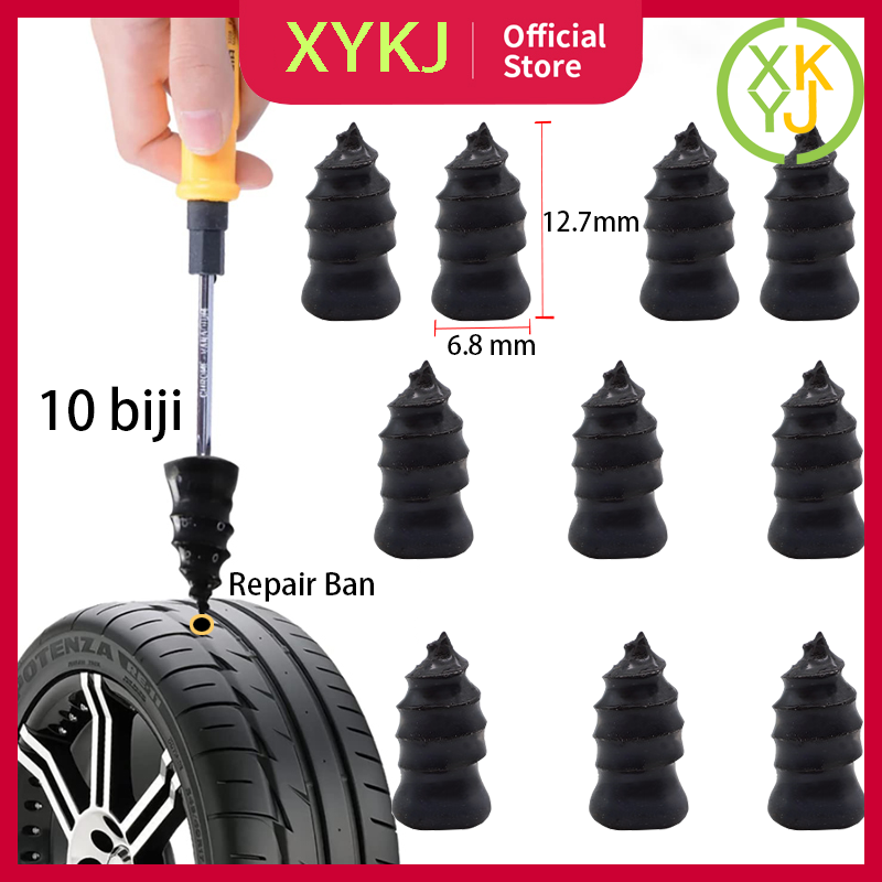 10 PCs screw rubber tubeless tire patches tubeless rubber tyre patches motorcycle car vacuum tire Tubeless Harga 17,888 Ringgit*Penghantaran Percuma