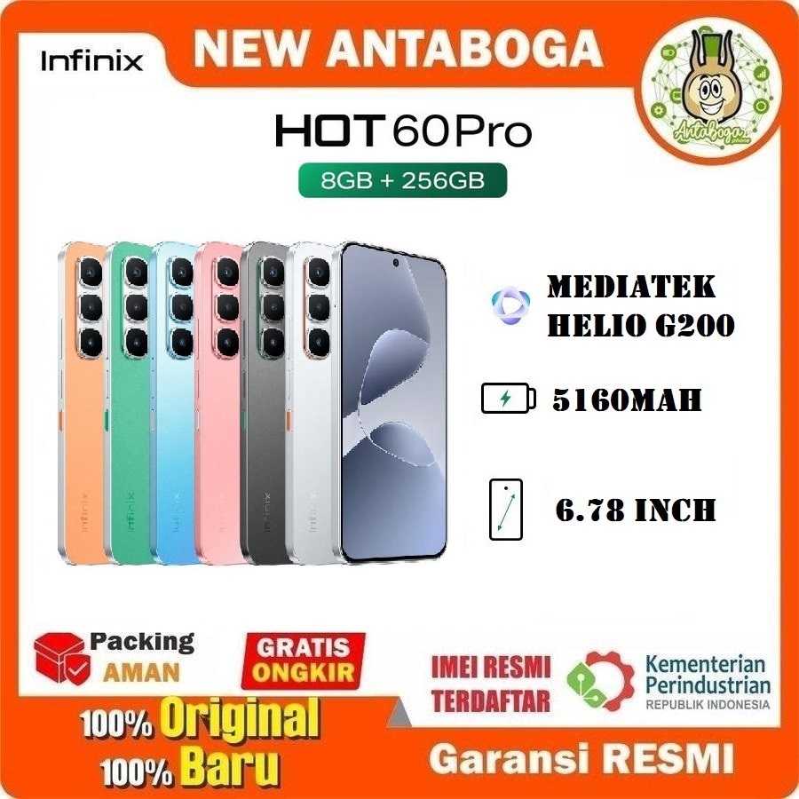 Infinix Hot 60 Pro 8/256 GB official warranty Giá 2,300,000 Đồng*Miễn phí vận chuyển