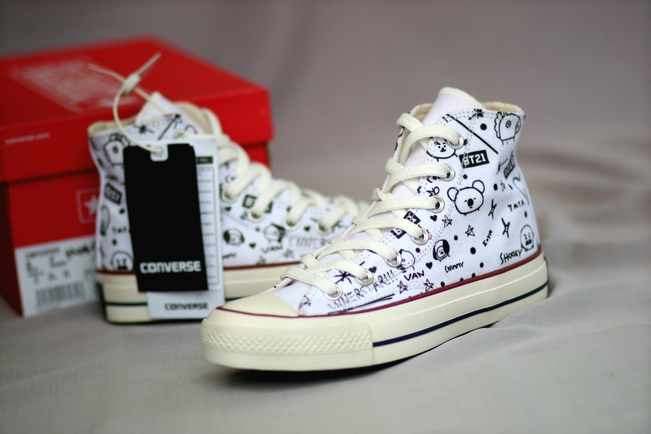 Converse x chrome hearts. Сникерсы БТС заказать.