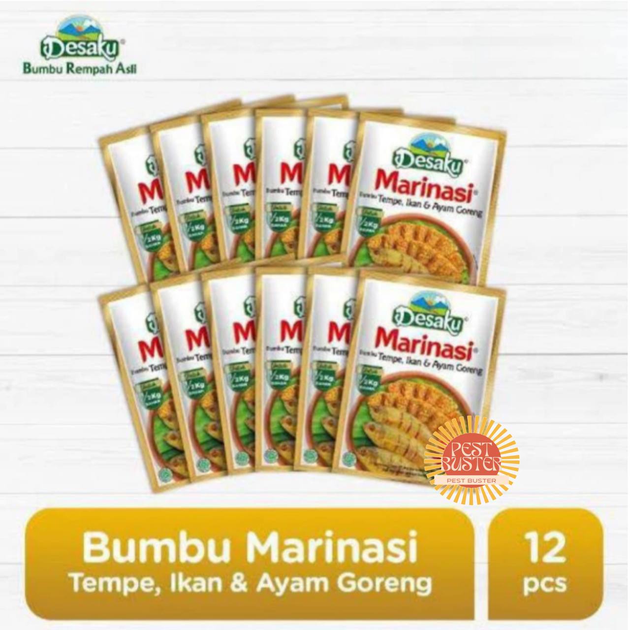 24 Pcs DESAKU Marinasi Bumbu Tempe Ikan dan Ayam 15 gr Bumbu