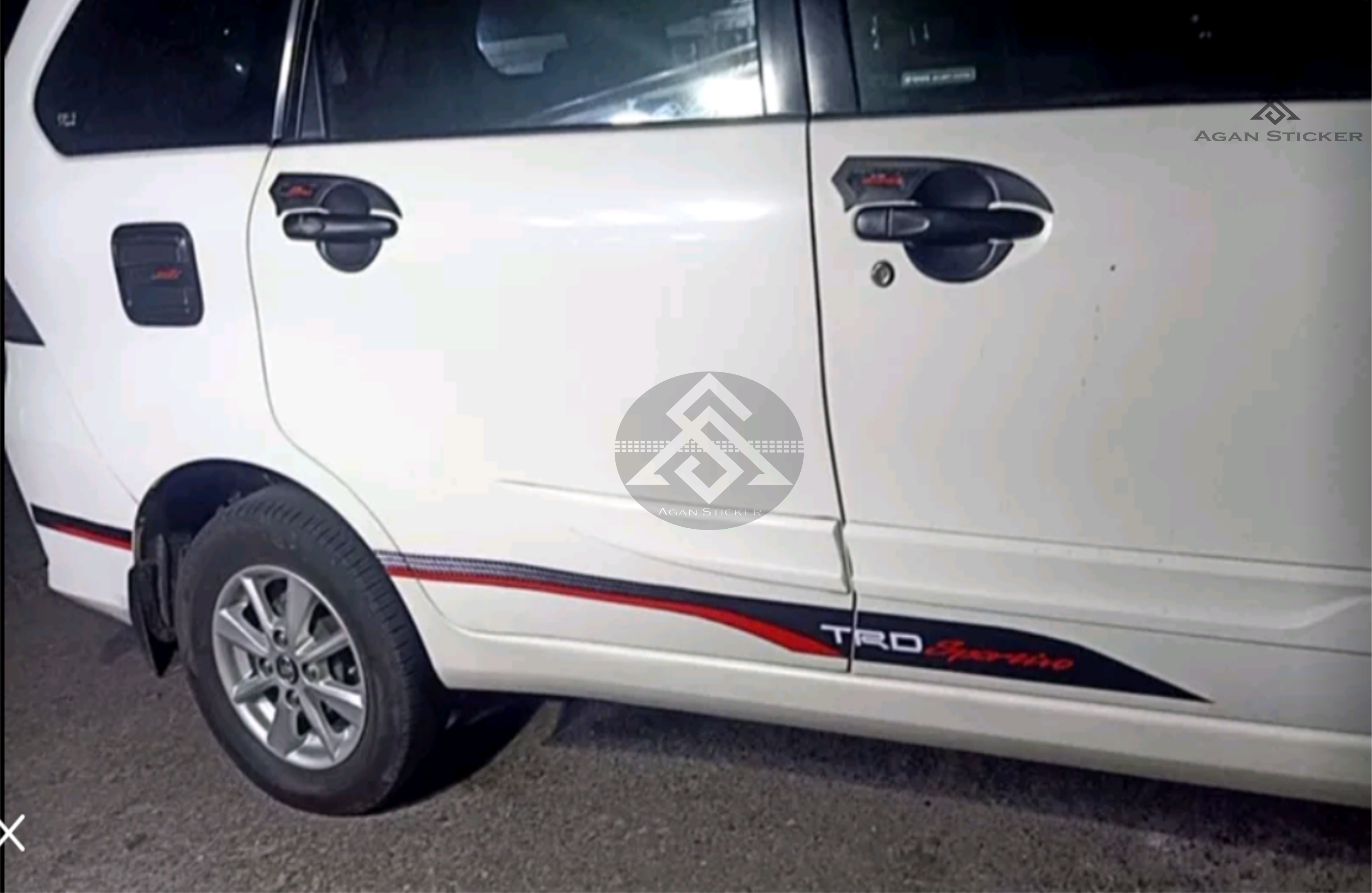 Toyota universal Toyota TRD sportio car body trim sticker Avanza Fortuner Agya calya Harga 48,000 rupiah*Gratis Ongkir