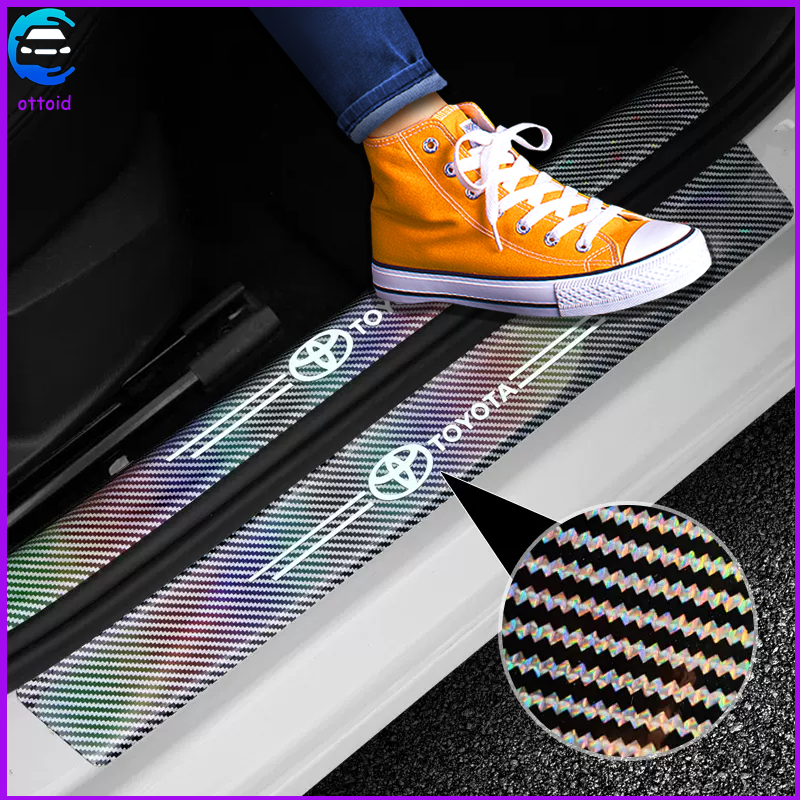 Stiker Pelindung Sill Plate Bercahaya Malam Stiker Laser Pelindung Mobil Sticker Carbon Fiber Utk Daihatsu Toyota Honda Harga 25,999 Ringgit*Penghantaran Percuma