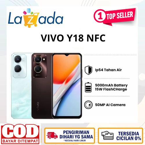 Vivo Y18 Ram 6/128 GB | Vivo y 18 Ram 4/128 | Vivo Y18 Ram 4/64 GB warranty Giá 1,119,968 Đồng*Miễn phí vận chuyển