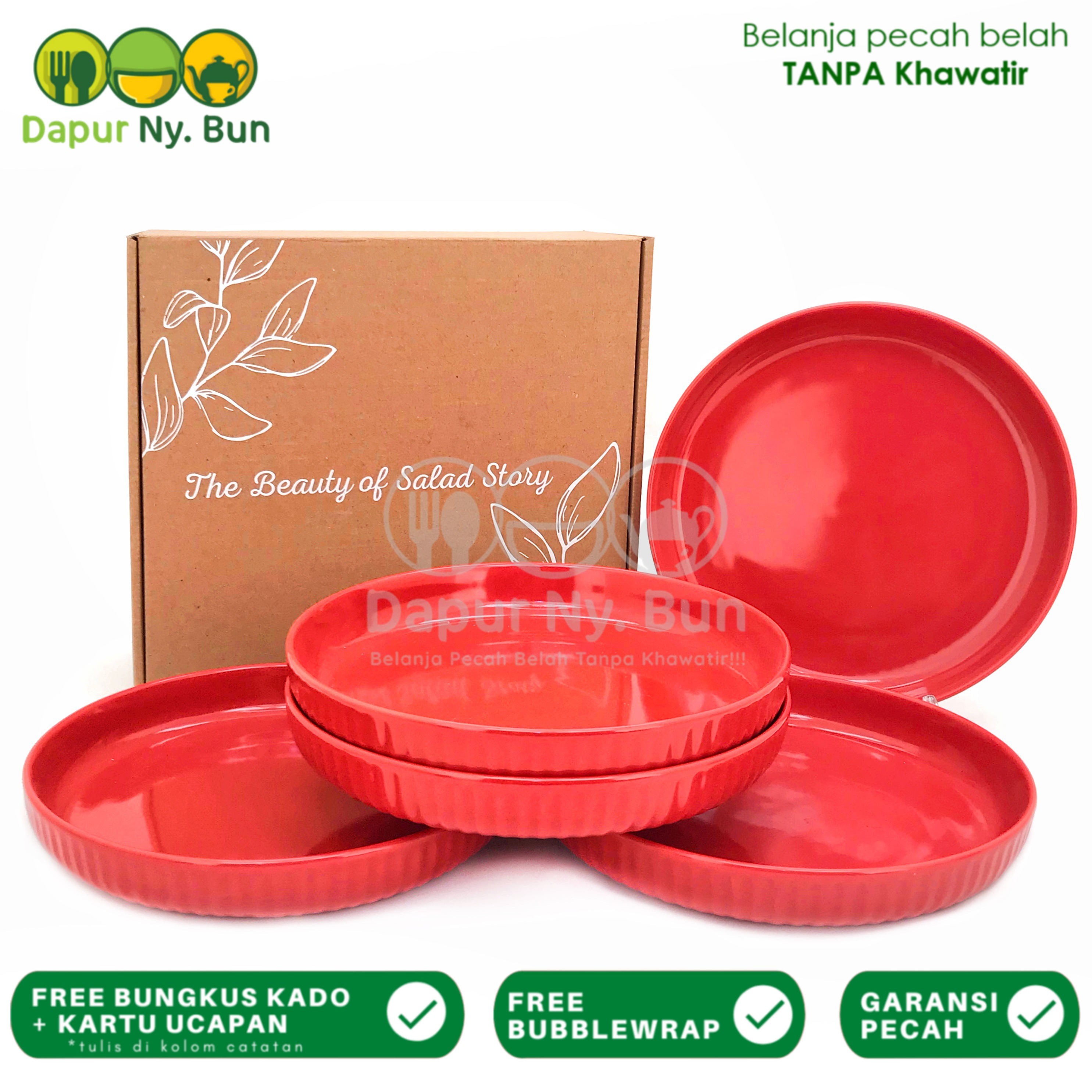 hadiah box Salad Plate / Hampers Tableware Set / Salad Story