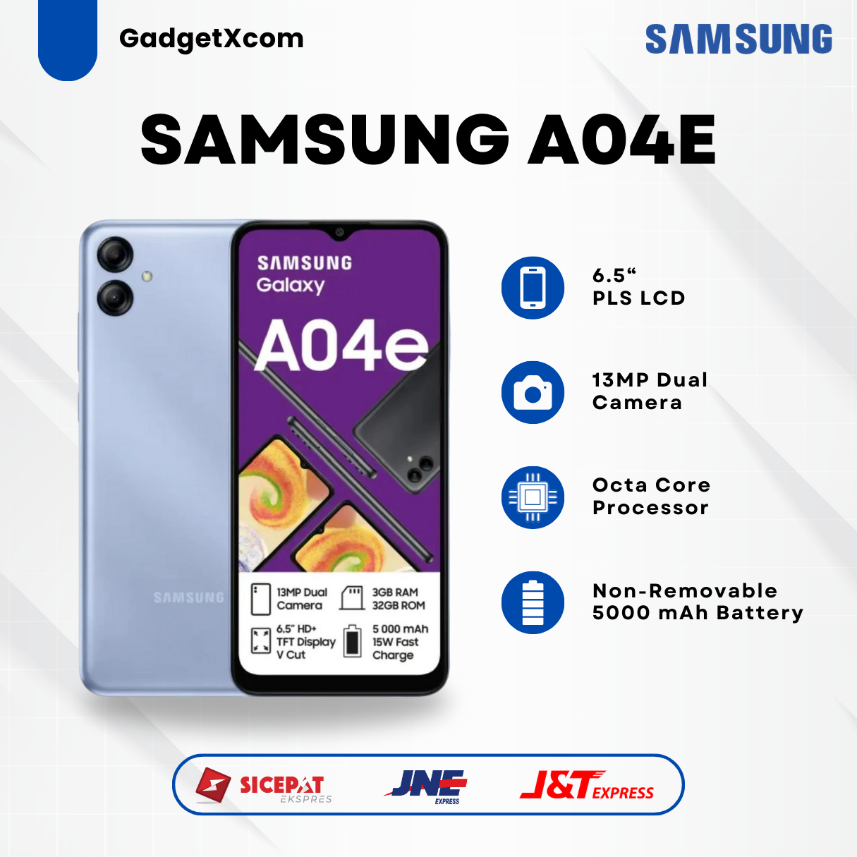 SAMSUNG A04E 3/32 Fullset Like-NEW Istimewa PROMO Harga 1,068,000 rupiah*Gratis Ongkir