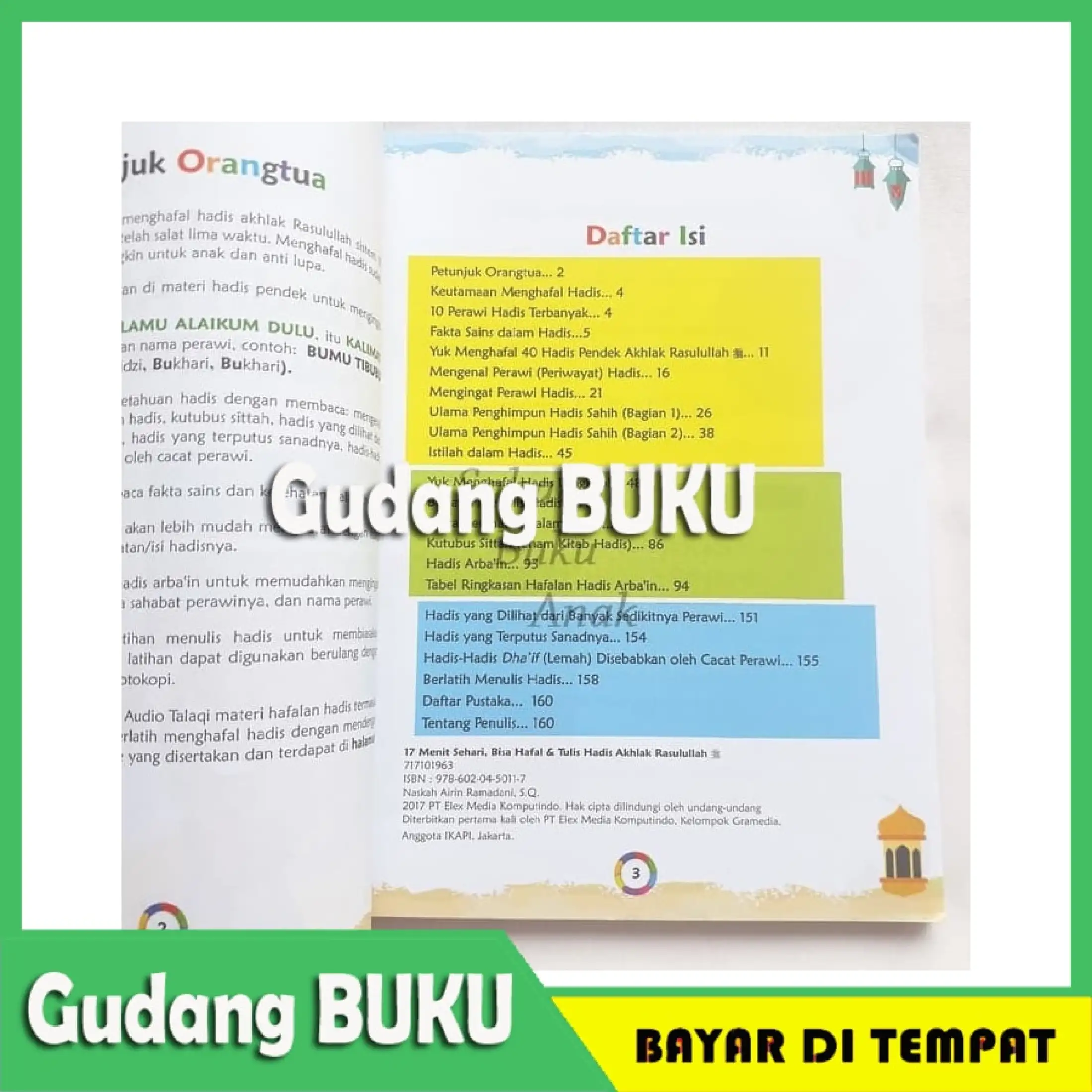 Bisa Cod Buku 17 Menit Sehari Bisa Hafal Dan Tulis Hadis Akhlak Rasulullah Termurah Lazada Indonesia