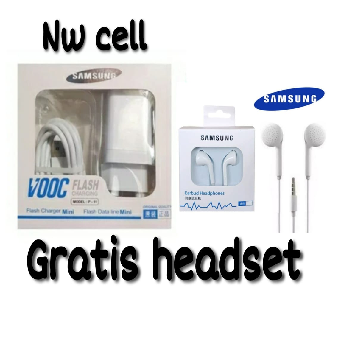 headset Charger Original Samsung J4 J6 