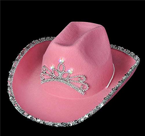 pink cowboy hat with string