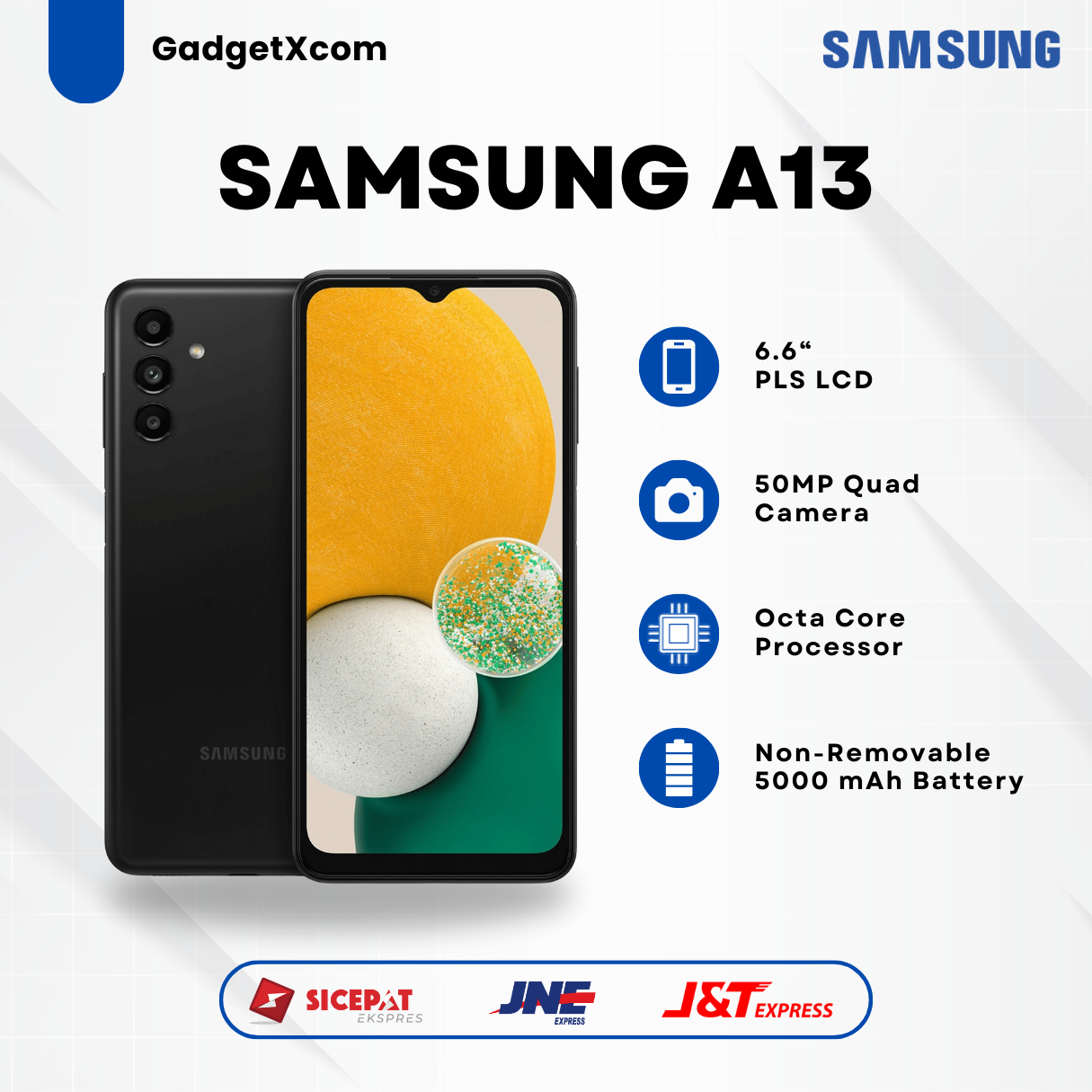SAMSUNG A13 4/128 4/64 Fullset Like-NEW Istimewa PROMO Harga 1,824,000 rupiah*Gratis Ongkir