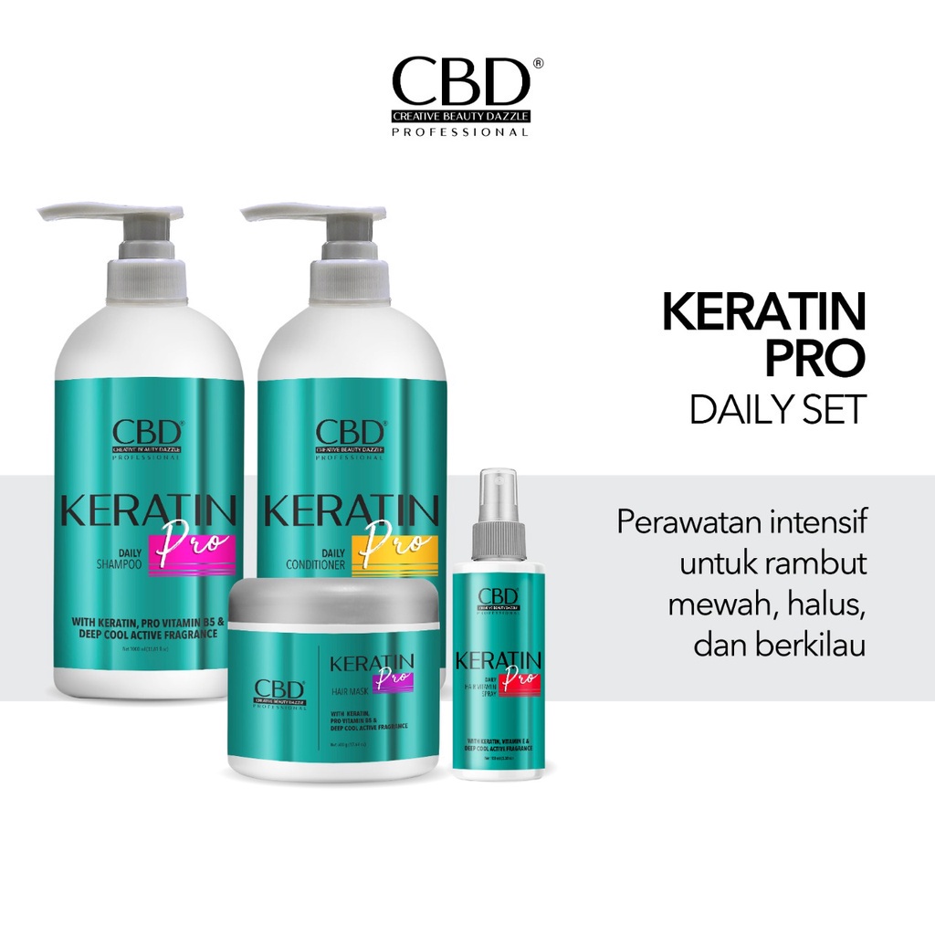 Jual CBD Keratin Daily Pro Treatment Series / Masker / Shampoo ...