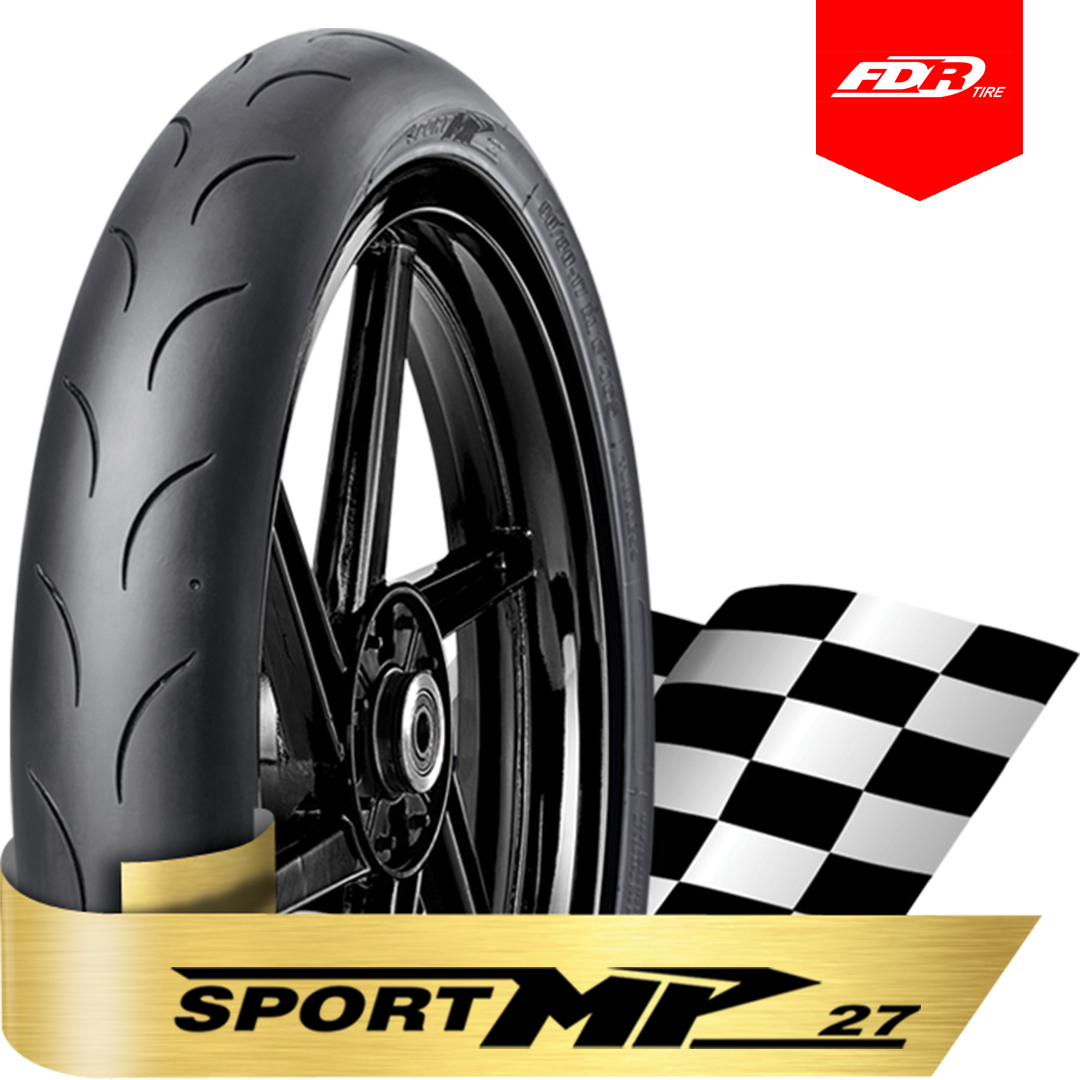 Fdr Tl Sport Mp-27 90/80-14 Tubeless Motorcycle Tire Harga 366,000 rupiah*Gratis Ongkir