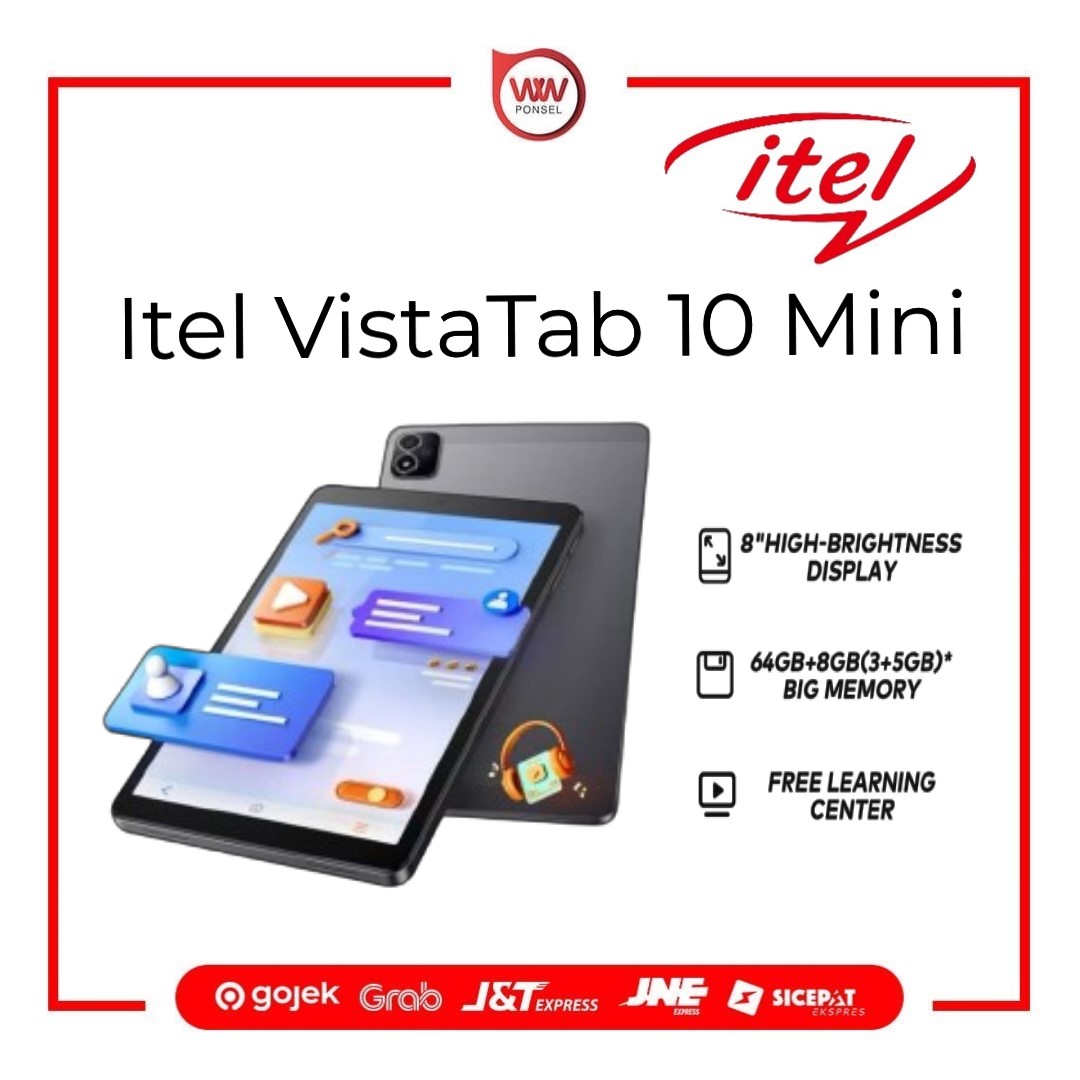 Tablet Itel VistaTab 10 Mini Ram 3GB Internal 64GB Harga  1,299,000 Ringgit*Penghantaran Percuma