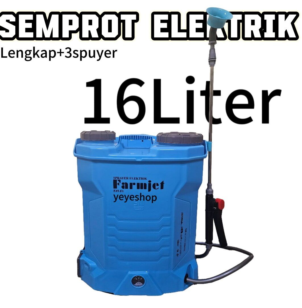 sprayer pertanian elektrik 16 liter semprot elektrik lengkap dengan batrei Harga 395,000 rupiah*Gratis Ongkir