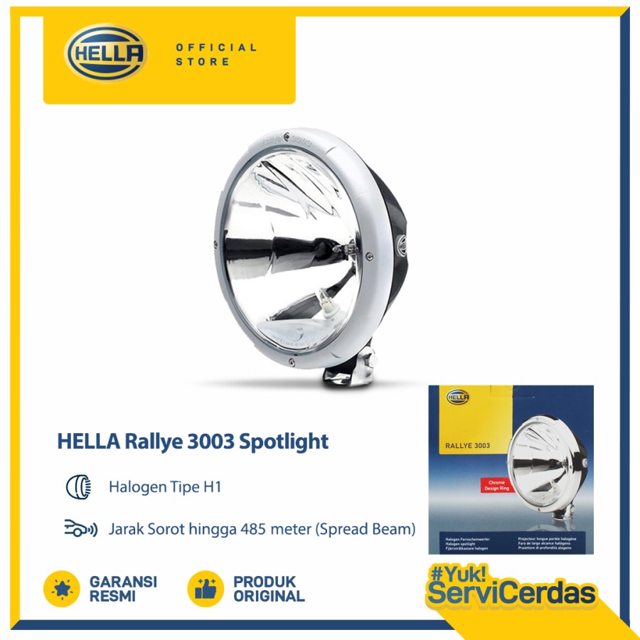 Hella Rallye 3003 Spotlight Harga 1,708,680 rupiah*Gratis Ongkir