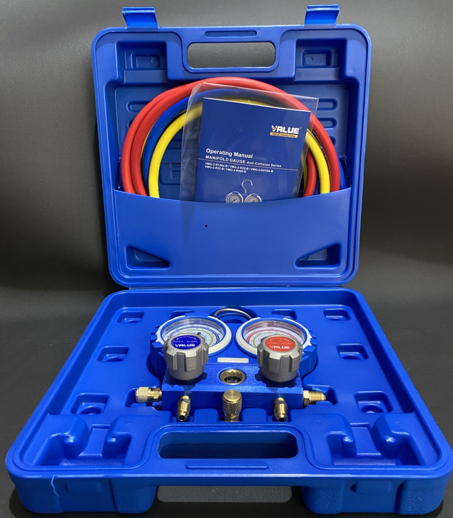 Manifold Set R410a Value VMG-2-R410a-B | Testing Manifold |Analyzer AC  Seller Warranty Manifold Set - Lazada | Lazada Indonesia