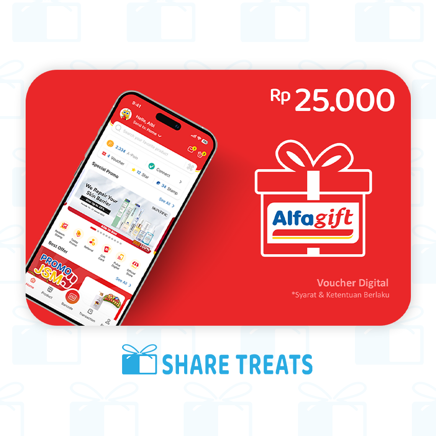Alfagift Voucher Belanja Digital Rp 25.000