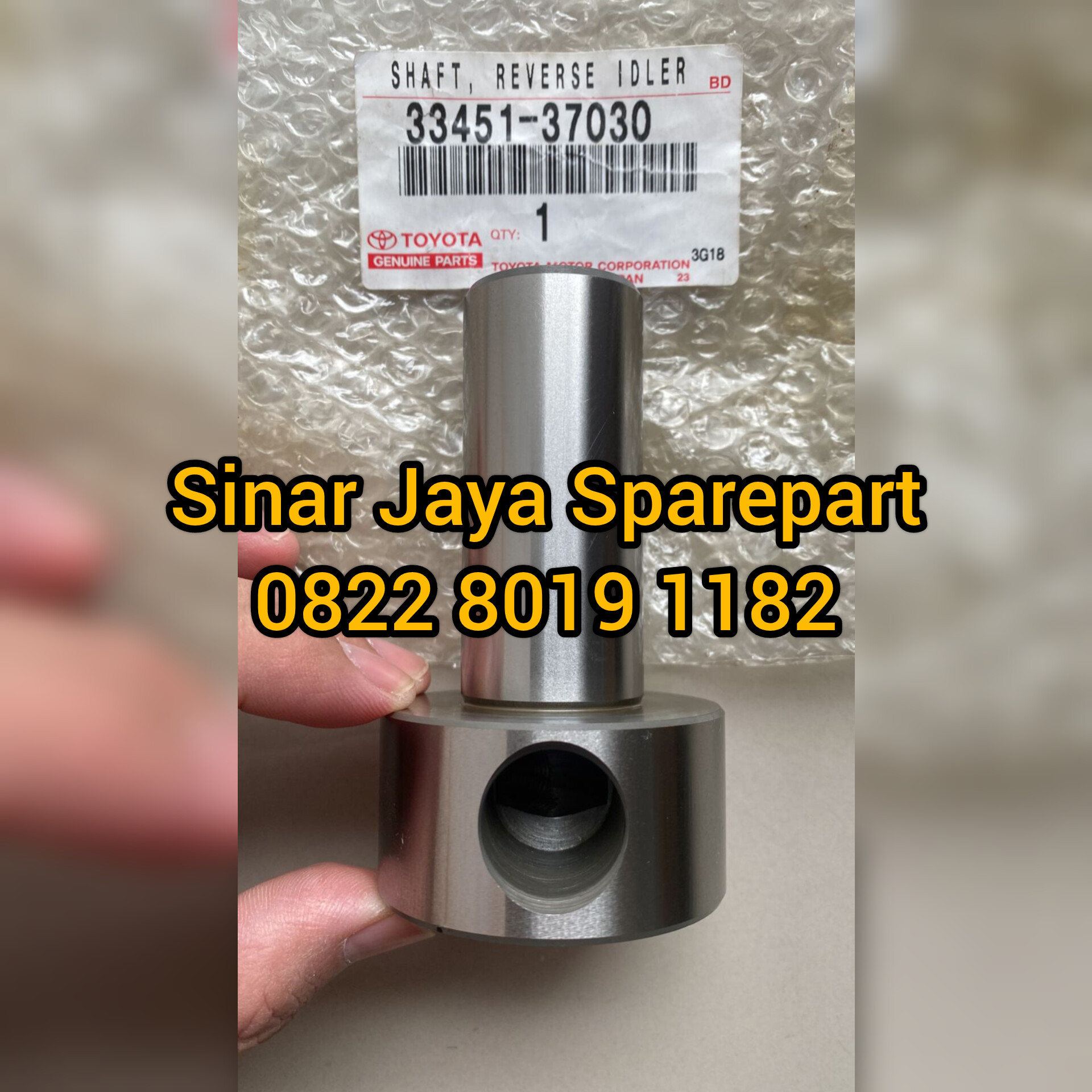 Shaft Reverse Idler Gear Toyota Dyna 130HT 130XT 130LT Hino Dutro 130HT 130HD 130MD Original 33451-37030 Harga 600,000 rupiah*Gratis Ongkir