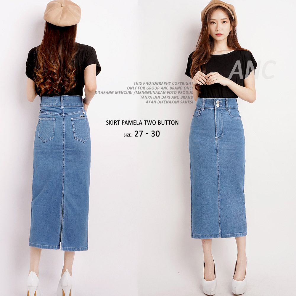 Jual Rok Span Hitam Panjang Bahan Levis Terbaru - May 2024 | Lazada.co.id