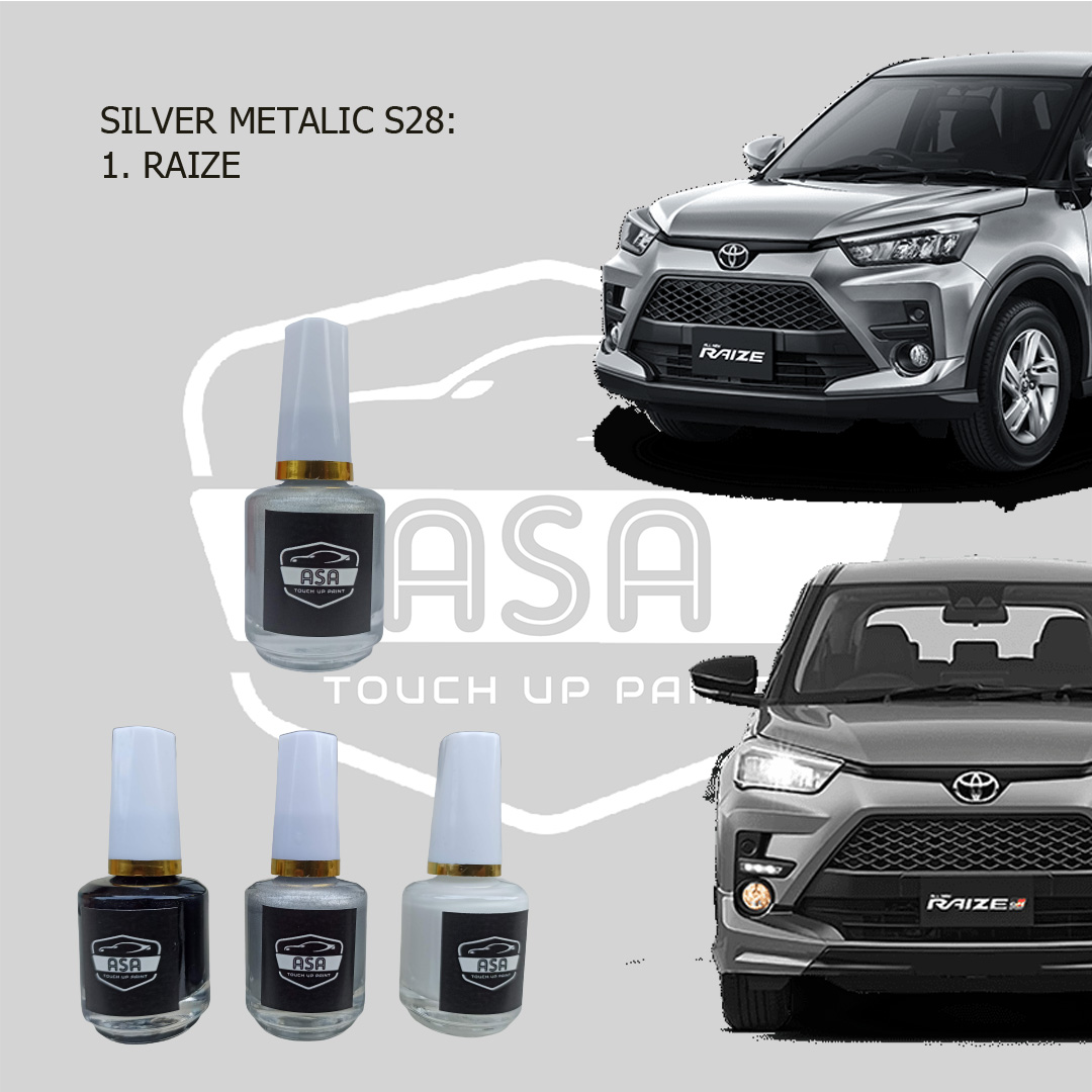 XK4 Cat Oles Penghilang Baret Lecet Mobil Toyota Raize Silver Metalik Harga 52,900 rupiah*Gratis Ongkir