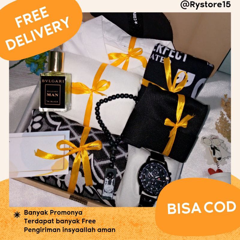 Paket Kado Hampers / Hempers hadiah box Buat cowok UlangTahun Murah - CCM15
