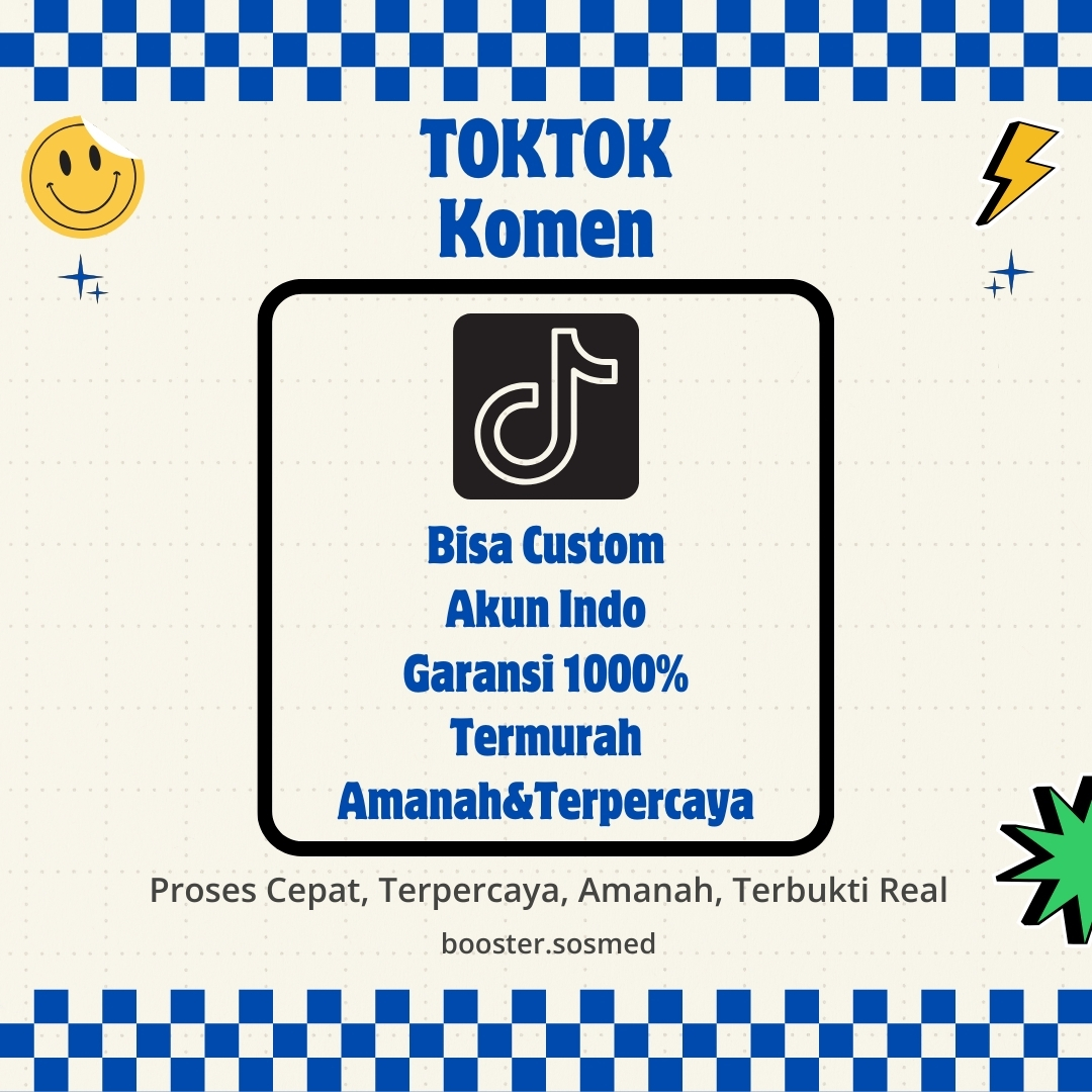 Komentar Tiktok Permanen Komen Indo Bergaransi Digital Harga 1,000 rupiah*Gratis Ongkir
