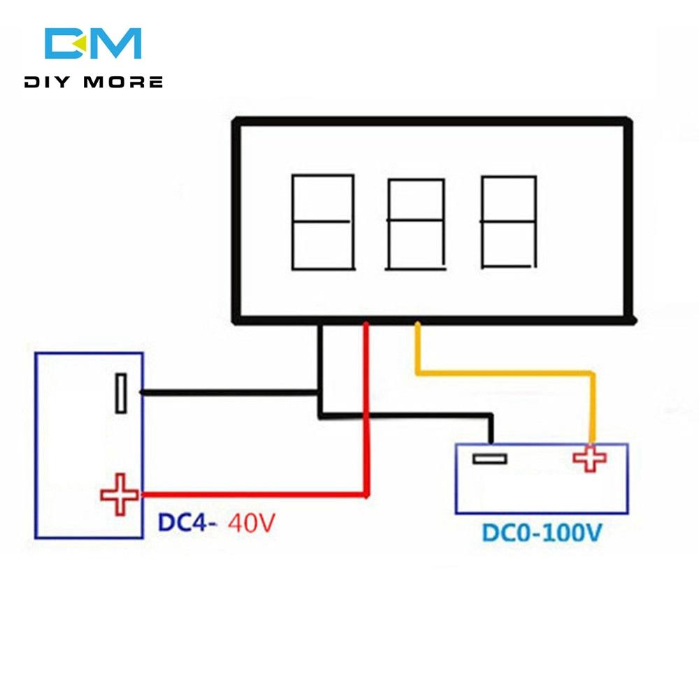 Original Diymore 0 28 Inch Dc Led Digital Voltmeter 0 100v Voltage