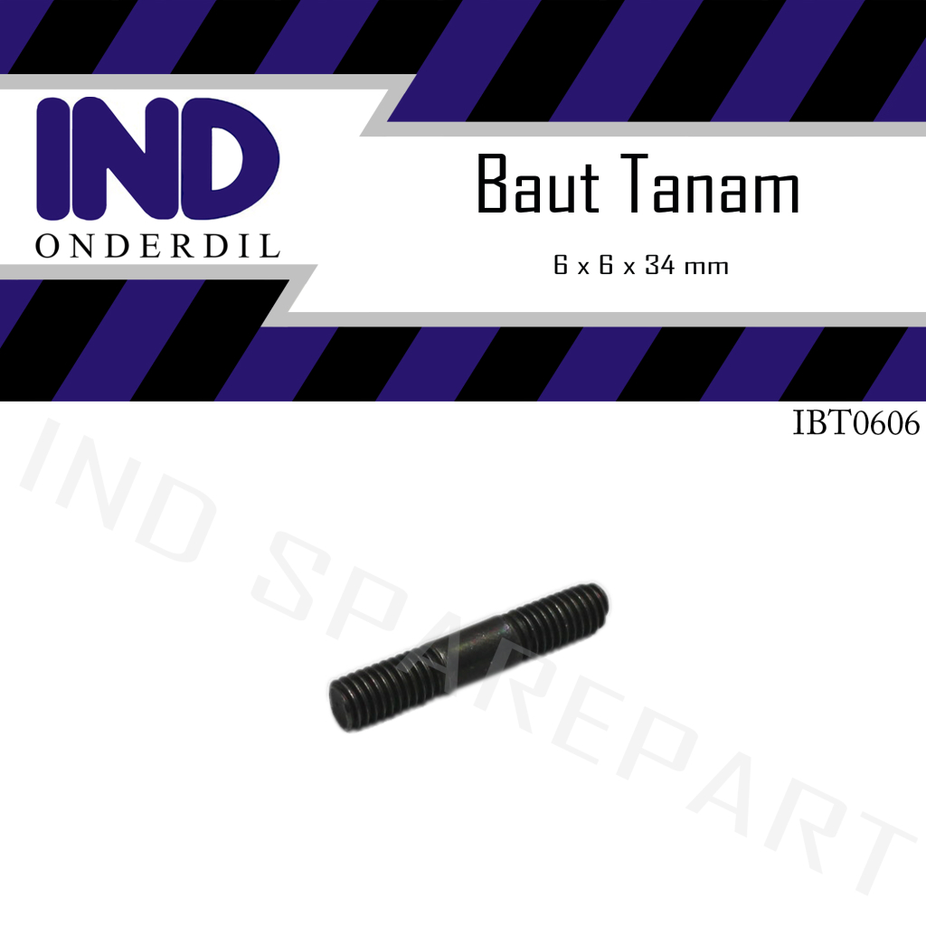Baut-Baud Tanam 6x6-6 x 6 Insulator-Manipul-Intake-Manifold-Manifol-Intek/Knalpot Harga 2,740 rupiah*Gratis Ongkir