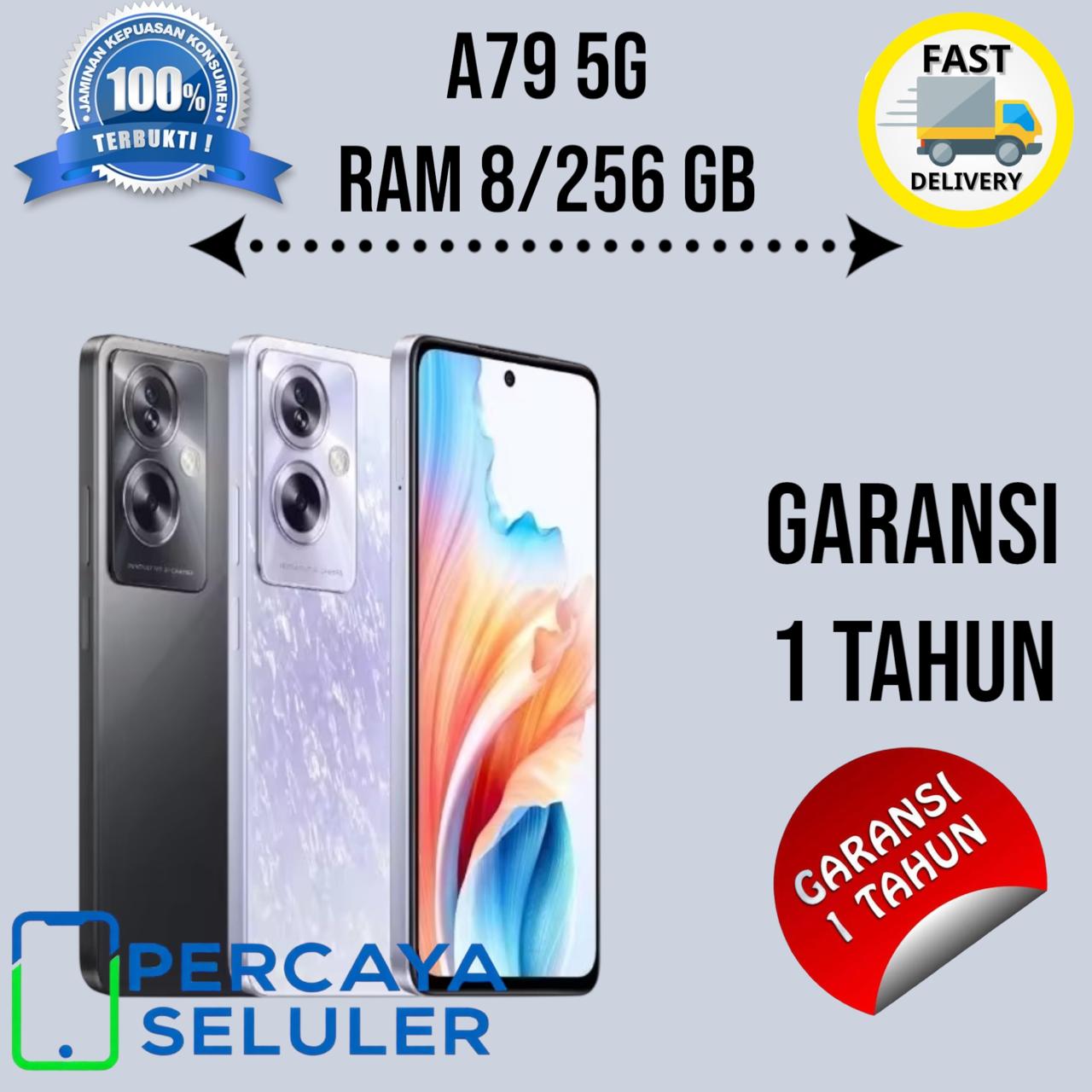 SMARTPHONE ANDROID A79 5G RAM 8/256 GB FAST CHARGING 33 WATT 50 MP CAMERA GARANSI 1 TAHUN GRESS SEGEL BARU Harga  1,449,901 Ringgit*Penghantaran Percuma