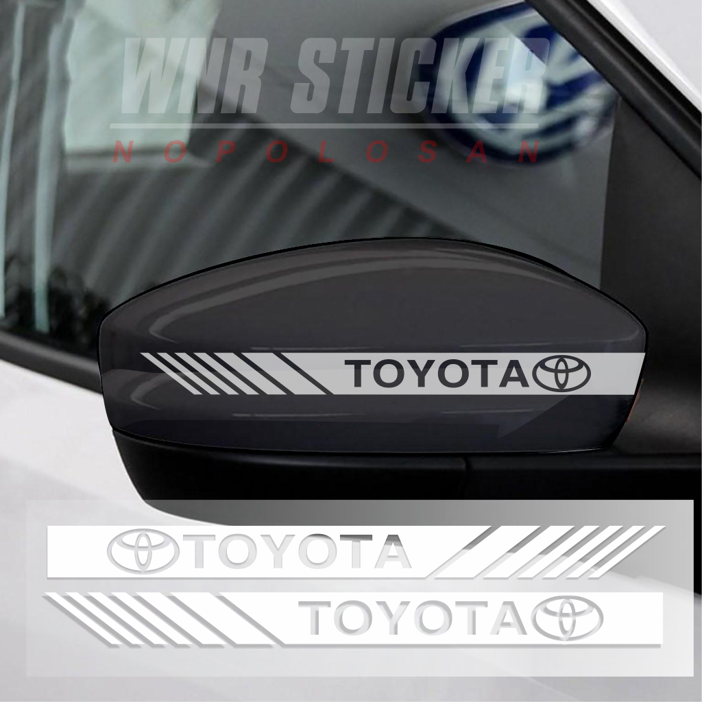 Sticker Spion Mobil TOYOTA Universal 2 PCS KANAN KIRI Giá 10,500 Đồng*Miễn phí vận chuyển