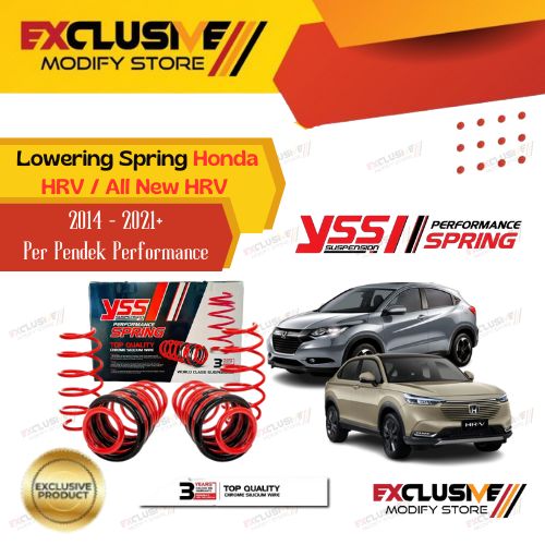 YSS lowering spring kit Honda HRV (2014 - 2020) /all new HRV (2021 +) original Thailand performance per Pendek Harga 3,350,000 rupiah*Gratis Ongkir
