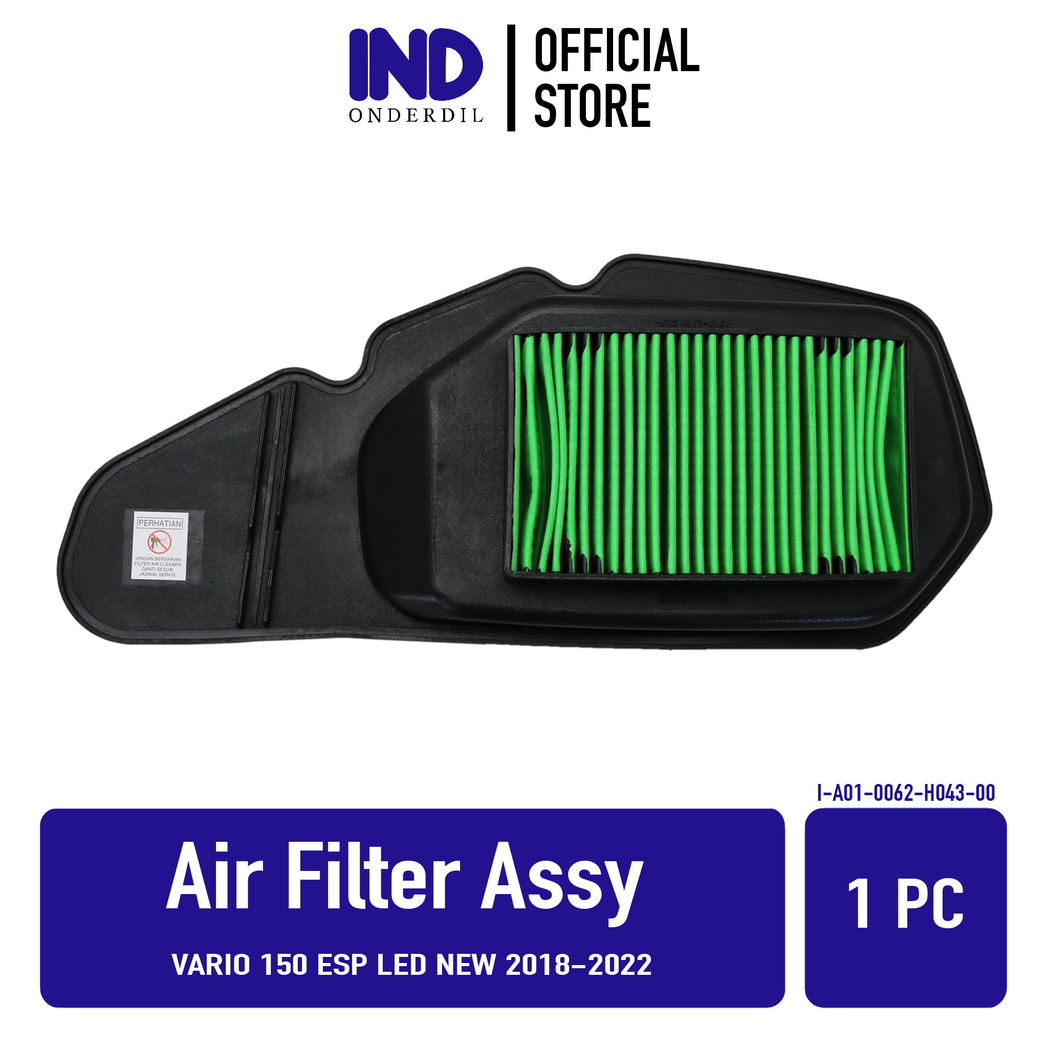 Filter-Saringan-Busa Udara-Hawa-Air Assy Vario 150 eSP LED New 2018-2022 Harga 29,240 rupiah*Gratis Ongkir
