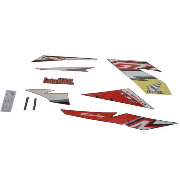 Sticker Body Kiri Stripe Set Red Supra GTR 150 K56F 871X0K56ND0ZBL Harga  95,700 Ringgit*Penghantaran Percuma