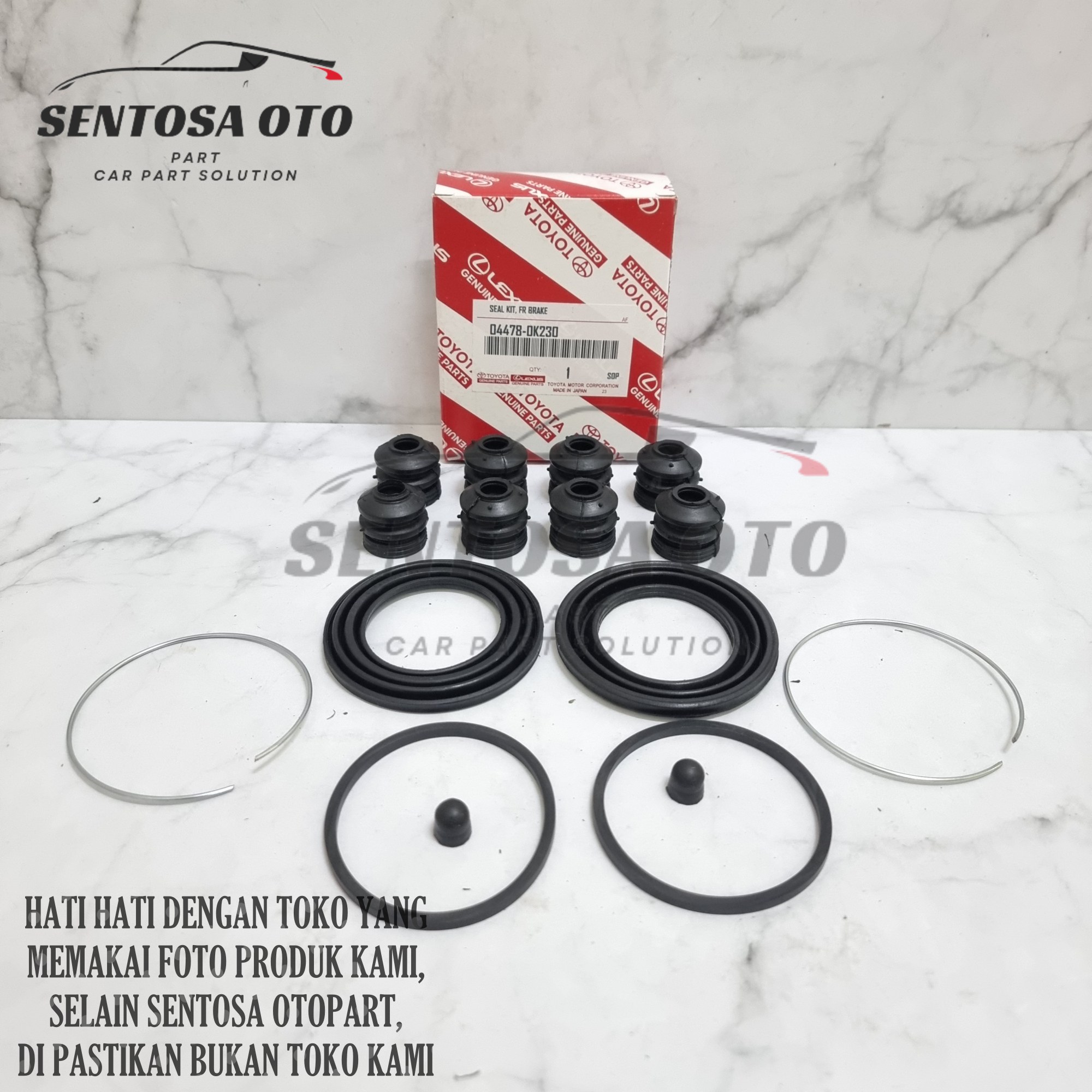 Caliper Kit Kaliper Karet Cakram Rem Innova Inova Reborn P/N 04478-0K230 Harga 34,900 rupiah*Gratis Ongkir